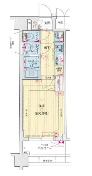 プレサンス京都東寺の間取り