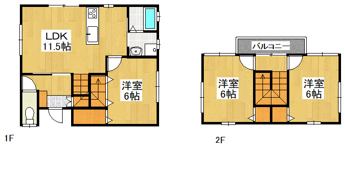 アテリア壱番館の間取り