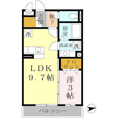 サウスメゾン秋桜の間取り