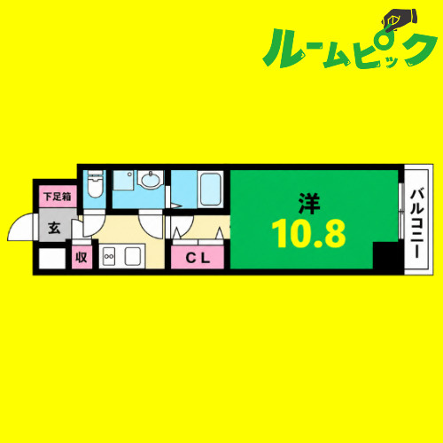 パークビラ瑞穂　名古屋市賃貸　仲介手数料無料の間取り