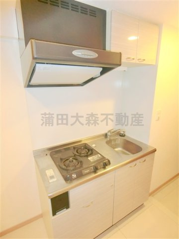 ルーブル蒲田南六番館のキッチン|2口ガスシステムキッチン