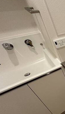天王町ガーデンテラスの洗面所