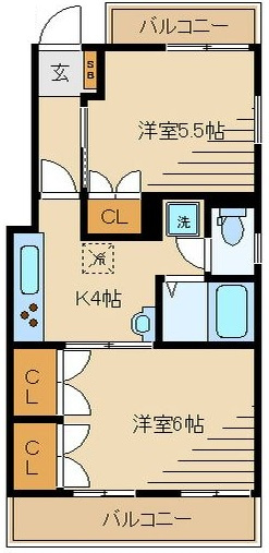 メゾンアイボリーの間取り|間取りです。
