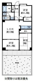 【間取り】 | ライオンズマンション西明石第2