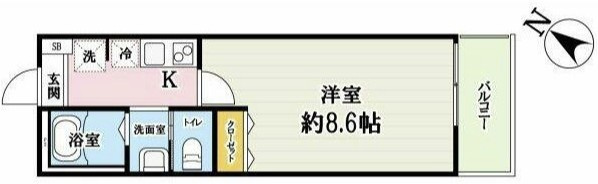 シャルル上福岡の間取り