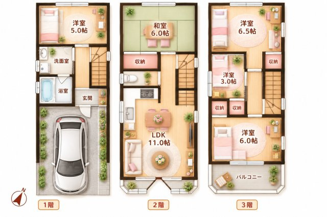 宮之阪3丁目　中古一戸建ての間取り|間取り図はいかがですか？ご希望を叶える間取りですか？リビングの広さは？水回りの位置は？カウンターキッチン？など色々な情報が集約されています。弊社ではリフォームなどのご相談も承っております。