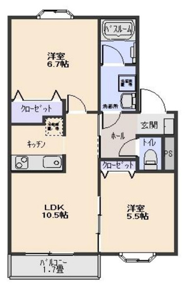 【間取り】 | ブライト井の頭B棟