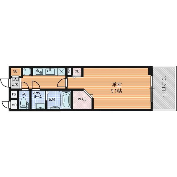 パルティール高畑の間取り