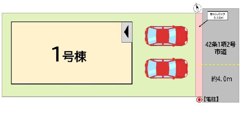 北九州市戸畑区千防３丁目の新築一戸建の区画図