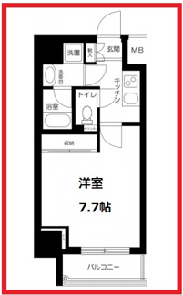【間取り】 | パークウェル三ノ輪駅前