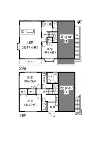 滝野川6丁目戸建の間取り