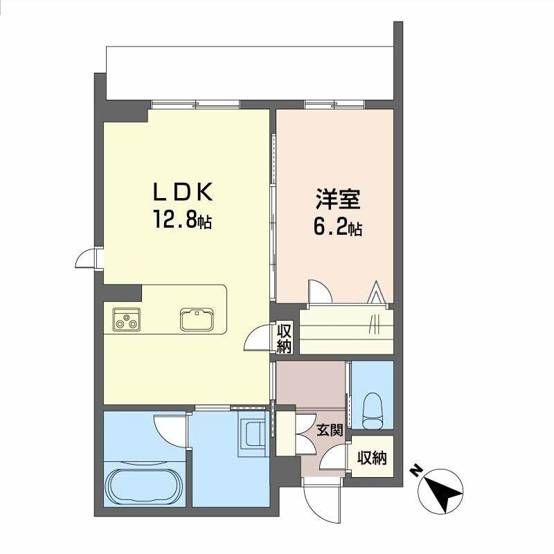 グランメゾン盛岡駅前Ⅱの間取り