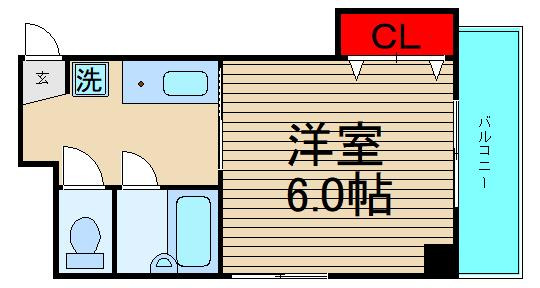 プランドールキンエー難波の間取り