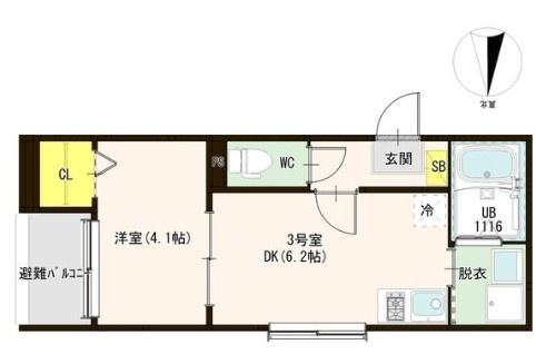 【間取り】 | ハーモニーテラスDIIRA 平野市町