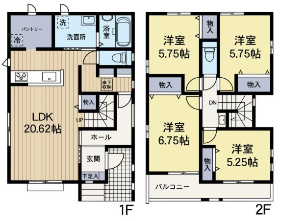 【間取り】 | 藤沢市辻堂元町5丁目 新築戸建 全3棟