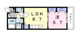 Haru江坂Westの間取り