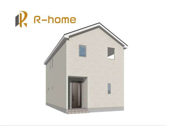 つくば市自由ケ丘第11　新築戸建て　1号棟の外観パース|2026年12月完成予定！近隣の同仕様完成物件をご見学いただけます♪
