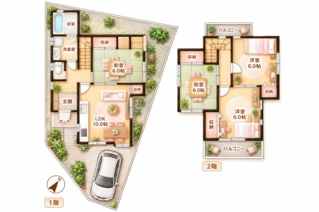 交北1丁目　中古一戸建ての間取り|間取り図はいかがですか？ご希望を叶える間取りですか？リビングの広さは？水回りの位置は？カウンターキッチン？など色々な情報が集約されています。弊社ではリフォームなどのご相談も承っております。