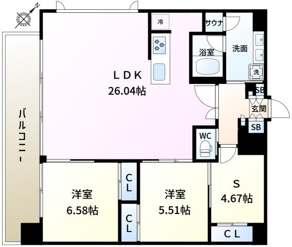 プレジオ新小岩EUROの間取り