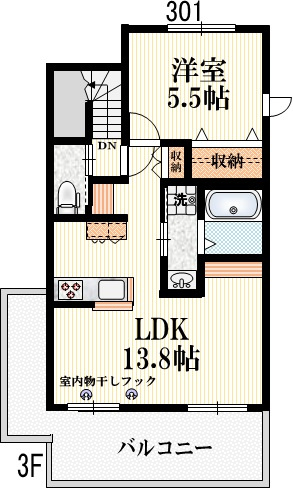 （仮称）立川市柴崎町２丁目へーベルメゾンの間取り
