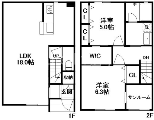 BEAMA福島の間取り