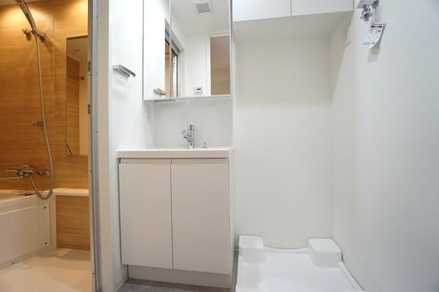 SYFORME西小山の洗面所|忙しい朝には欠かせない洗面所です