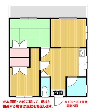 読谷村比謝(大喜六番館)の間取り