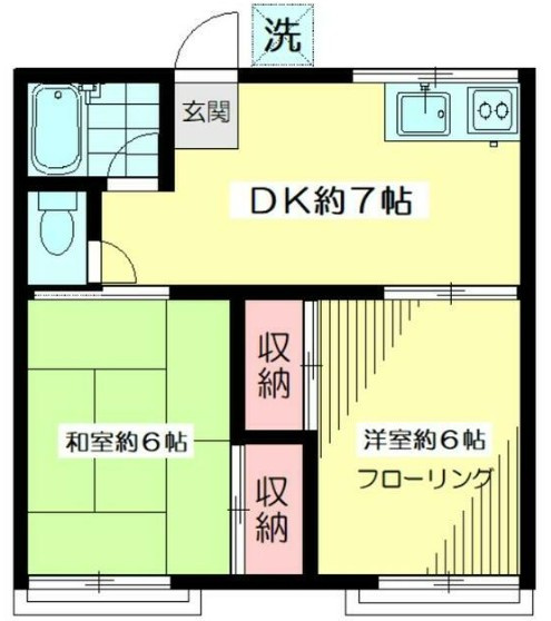 コーポ白亜の間取り