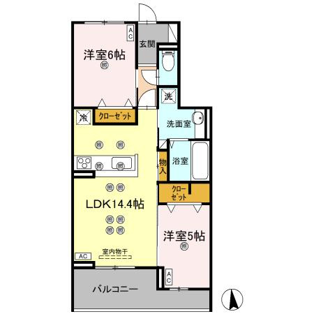 エグレットテラスⅡの間取り