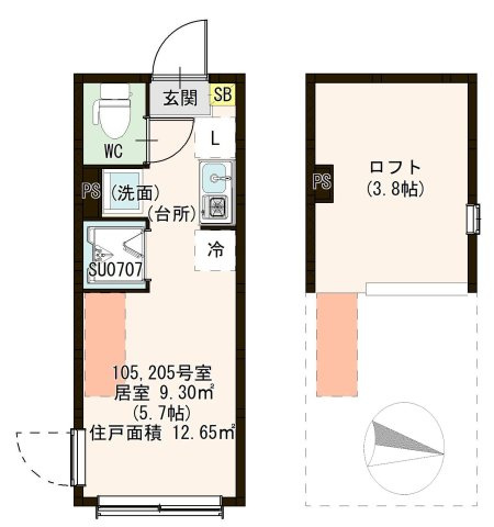 【間取り】 | アンノテラス綾瀬
