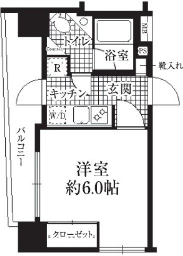 ＨＦ銀座レジデンスの間取り|間取りです。