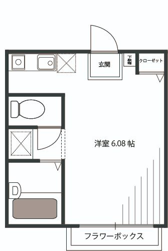 リリックコートBell の間取り