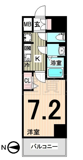 【間取り】 | プレサンス久屋大通公園セラフィ