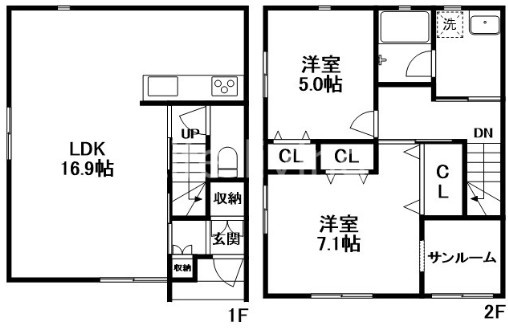 BEAMA福島の間取り