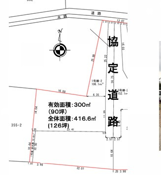 【土地】川越市池辺建築条件なし土地の土地図