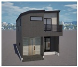 宝塚市山本野里1丁目新築一戸建の外観パース