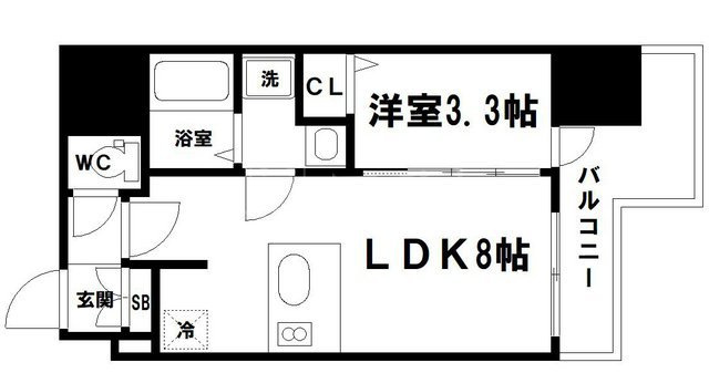 プレサンス北浜オリジンの間取り
