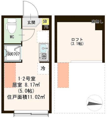 【間取り】 | Casa Nakamurabashi