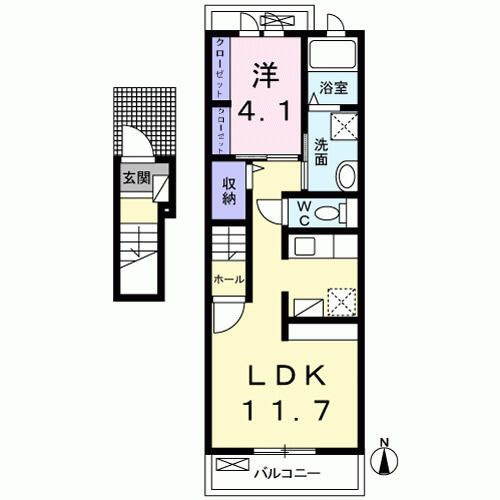 アーバンパレス１号館の間取り