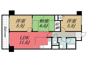 【間取り】 | ヴェラハイツ五井
