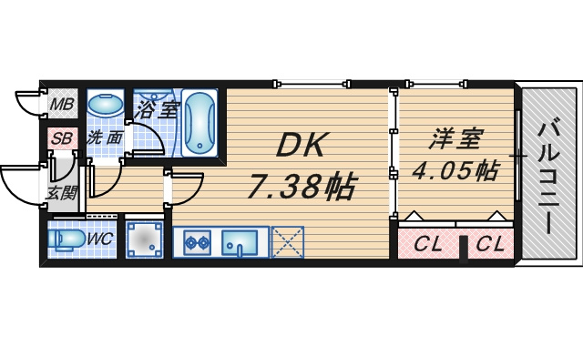ガレリア大阪空港Ⅱの間取り