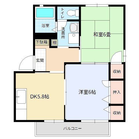 シャルマンBの間取り