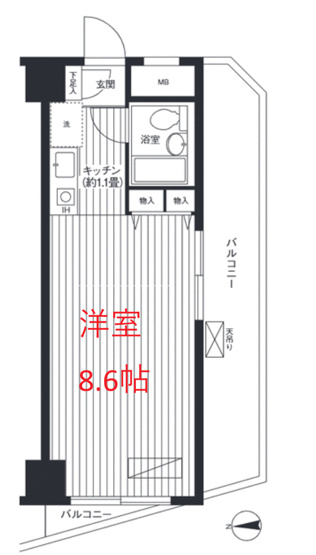 【間取り】 | コスモリード蒲田