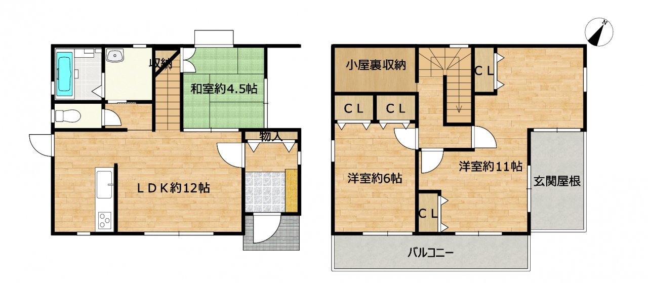 仲介手数料不要　カチタス菊陽町花立2丁目　キッチン浴室交換オール電化【武蔵ヶ丘北小・武蔵ヶ丘中】