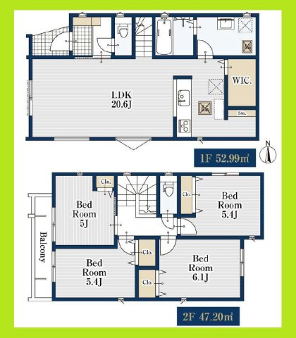 名古屋市緑区旭出３丁目の新築一戸建の間取り|◇間取図◇