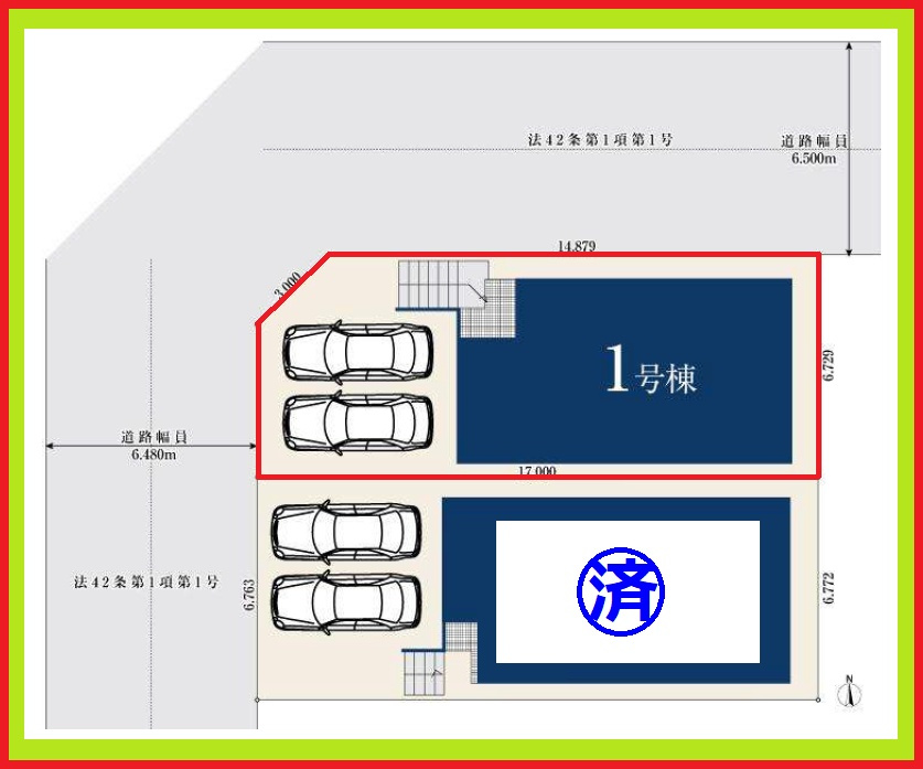 名古屋市緑区旭出３丁目の新築一戸建の区画図|◇区画図◇