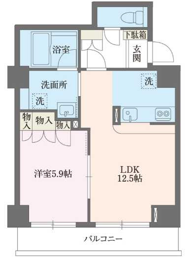 ココファン横浜鶴見の間取り
