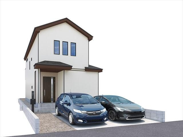 新築戸建て・仲介手数料無料）小牧市間々原新田５１５番・A号棟の外観