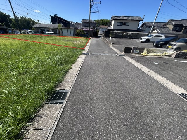 知多市日長字穴田の前面道路含む現地写真|西側　前面道路