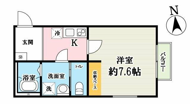 キャメル新八柱２Ｃの間取り